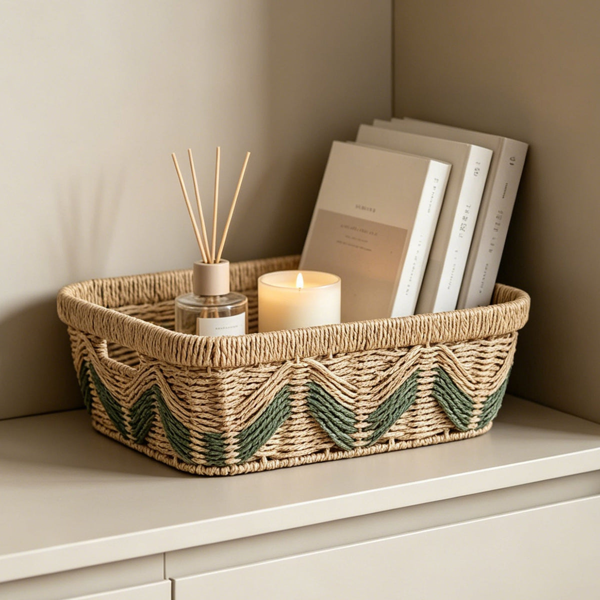 Decorative Storage Basket with Handles | Kelmera
