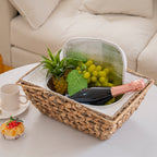 Decorative Storage Basket with Removable Cloth Lid | Kelmera