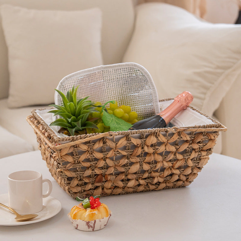 Decorative Storage Basket with Removable Cloth Lid | Kelmera