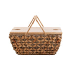 Decorative Storage Basket with Removable Cloth Lid | Kelmera