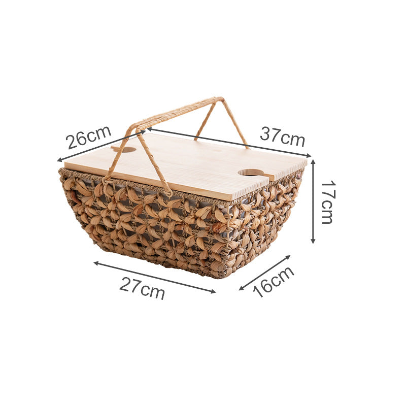 Decorative Storage Basket with Removable Cloth Lid | Kelmera