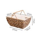 Decorative Storage Basket with Removable Cloth Lid | Kelmera