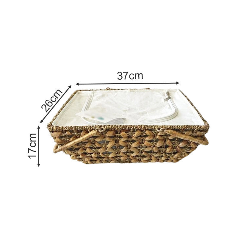 Decorative Storage Basket with Transparent Lid | Kelmera