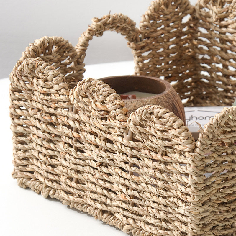 Decorative Storage Basket with Two Handles | Kelmera