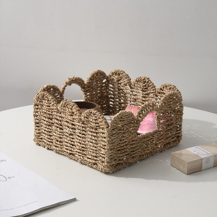 Decorative Storage Basket with Two Handles | Kelmera