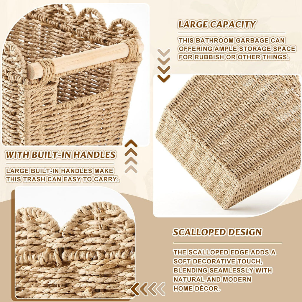 Decorative Storage Basket with Wave Edge | Kelmera