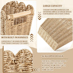Decorative Storage Basket with Wave Edge | Kelmera