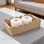 Decorative Storage Basket with Wave Edge | Kelmera