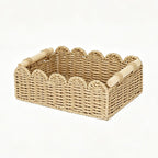 Decorative Storage Basket with Wave Edge | Kelmera