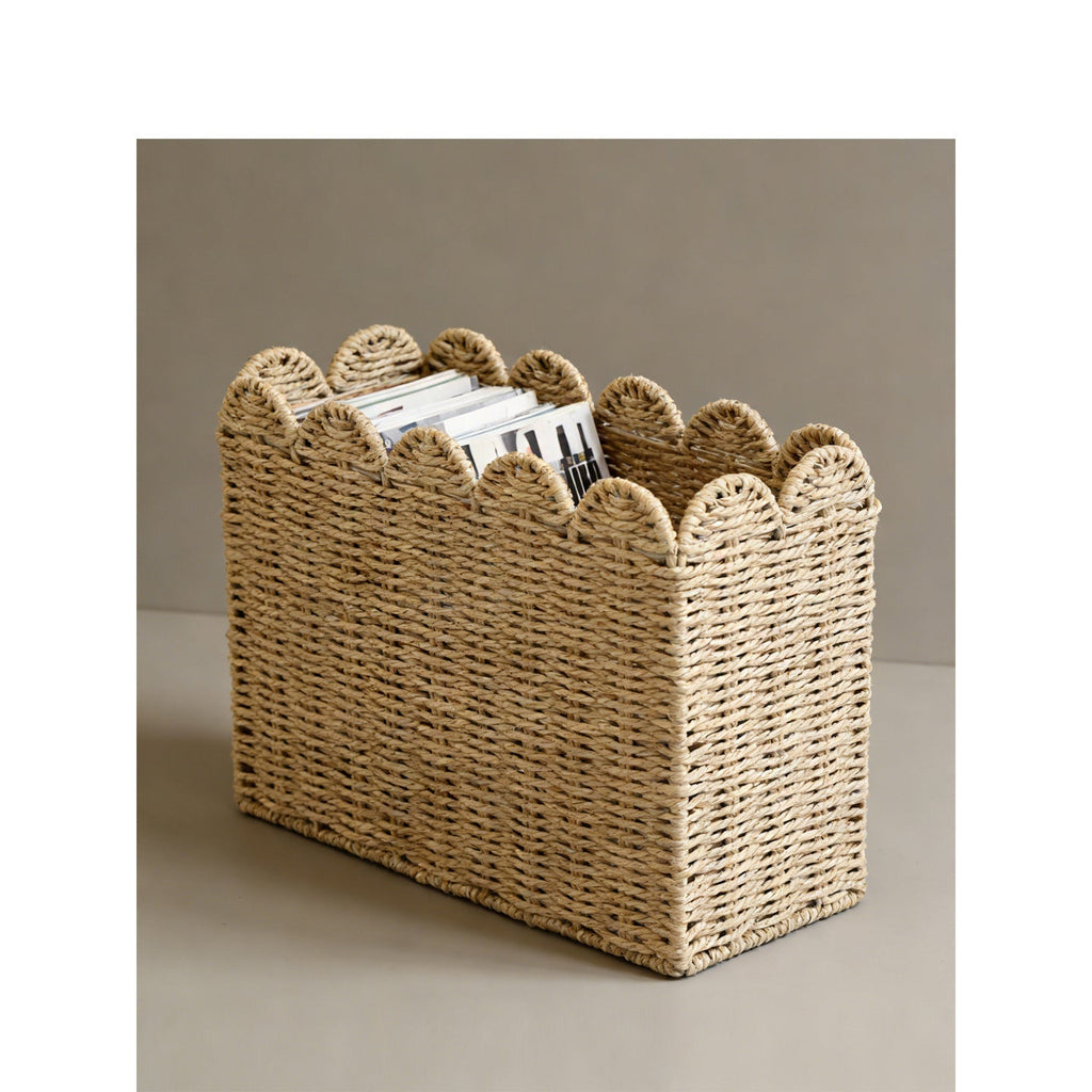 Decorative Storage Basket with Waved Edge | Kelmera