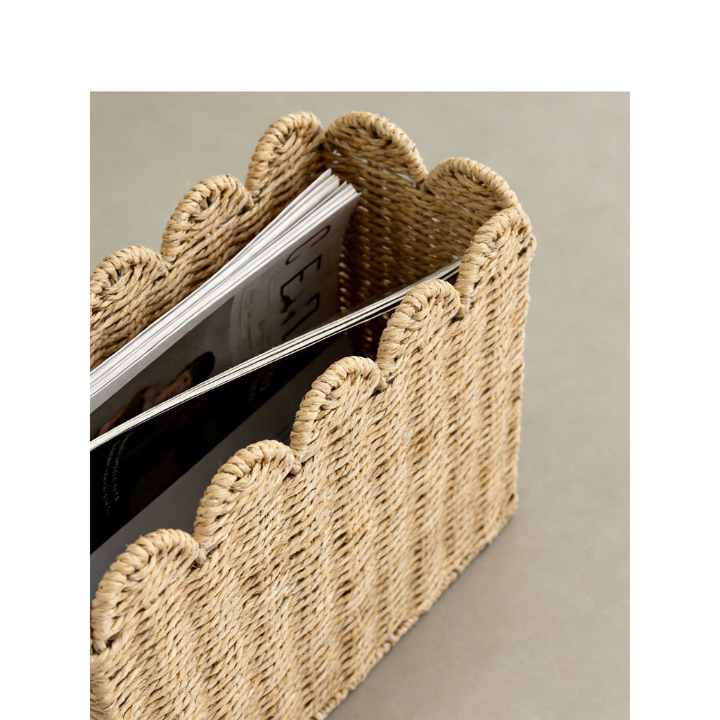 Decorative Storage Basket with Waved Edge | Kelmera
