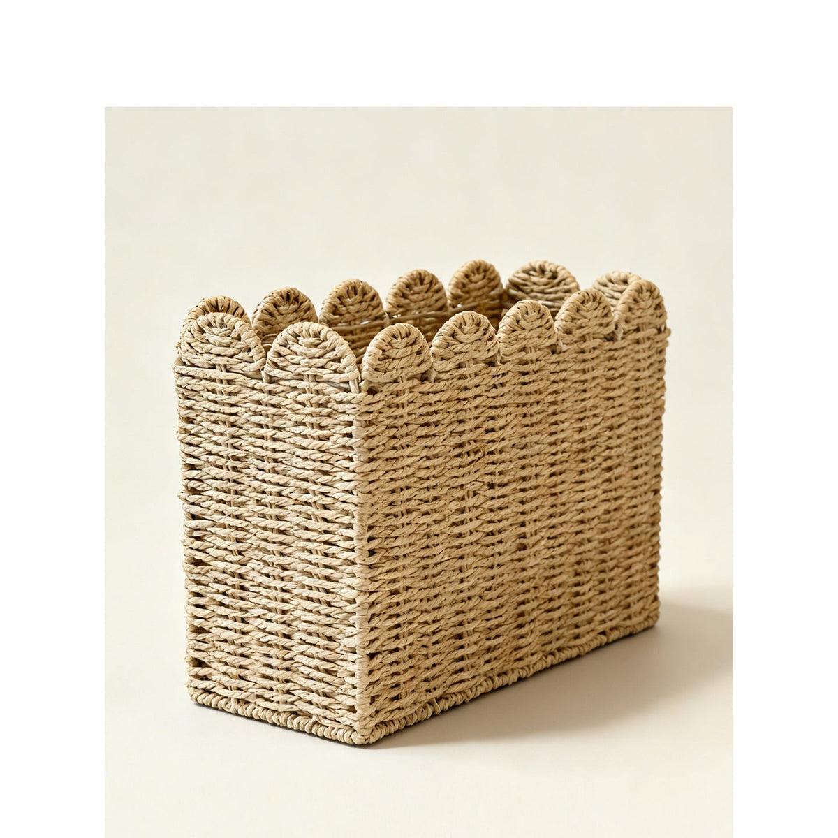 Decorative Storage Basket with Waved Edge | Kelmera