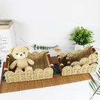 Decorative Storage Basket Wood Handwoven | Kelmera