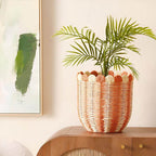 Decorative Storage Basket Woven Natural Fiber Handcrafted | Kelmera