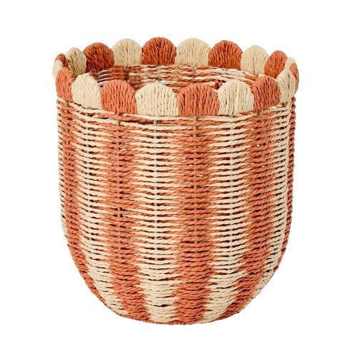Decorative Storage Basket Woven Natural Fiber Handcrafted | Kelmera
