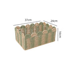 Decorative Storage Basket Woven Natural Fiber Handcrafted | Kelmera