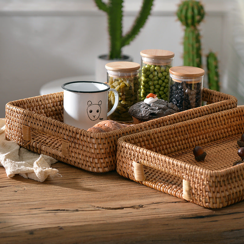 Decorative Storage Basket Woven Natural Fiber | Kelmera