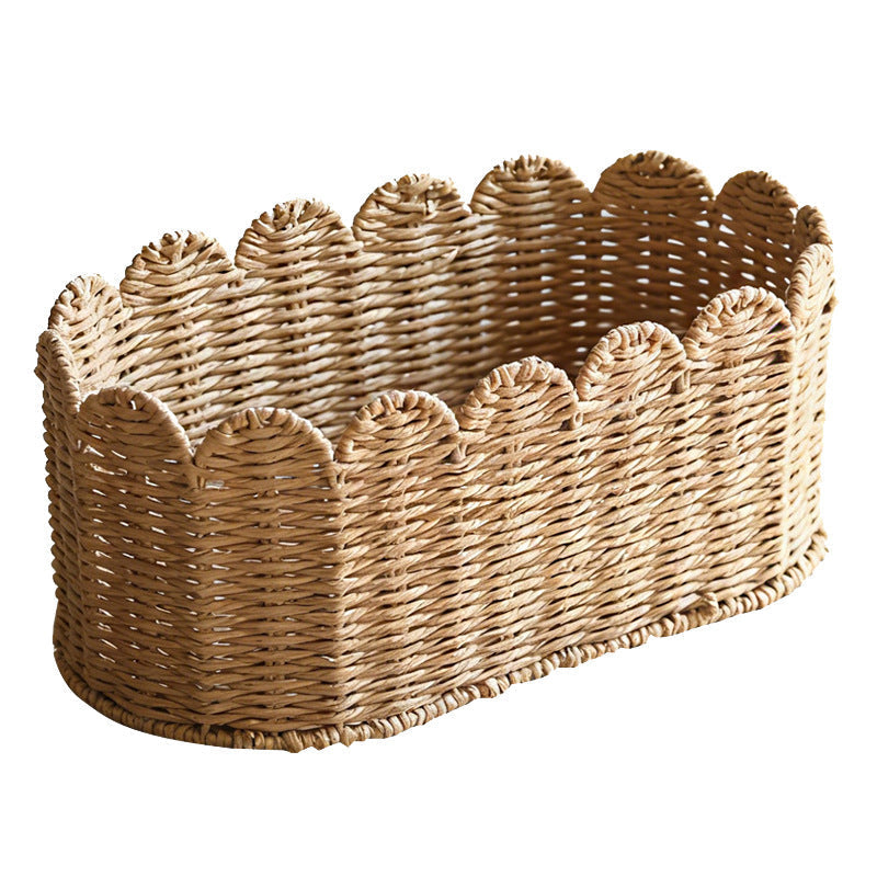 Decorative Storage Basket Woven Natural Fiber Soft Textile | Kelmera