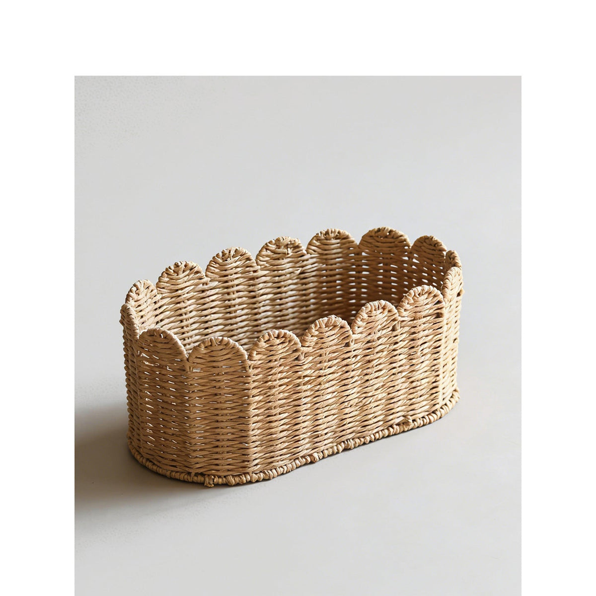 Decorative Storage Basket Woven Natural Fiber Soft Textile | Kelmera