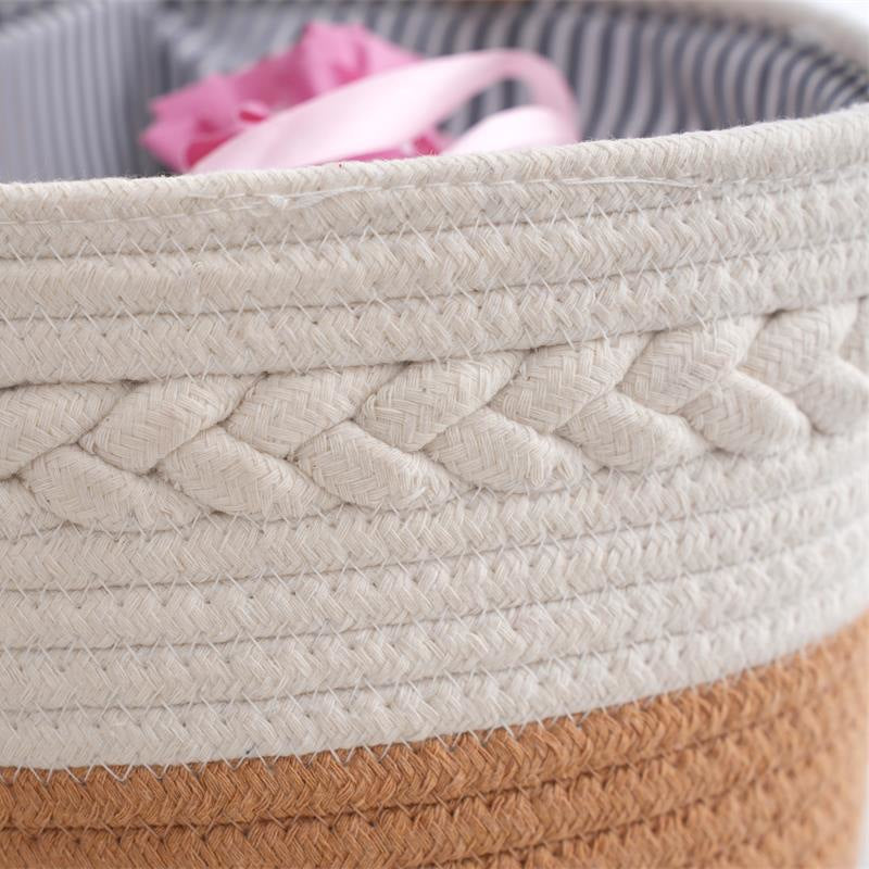 Decorative Storage Basket Yellow Gray | Kelmera