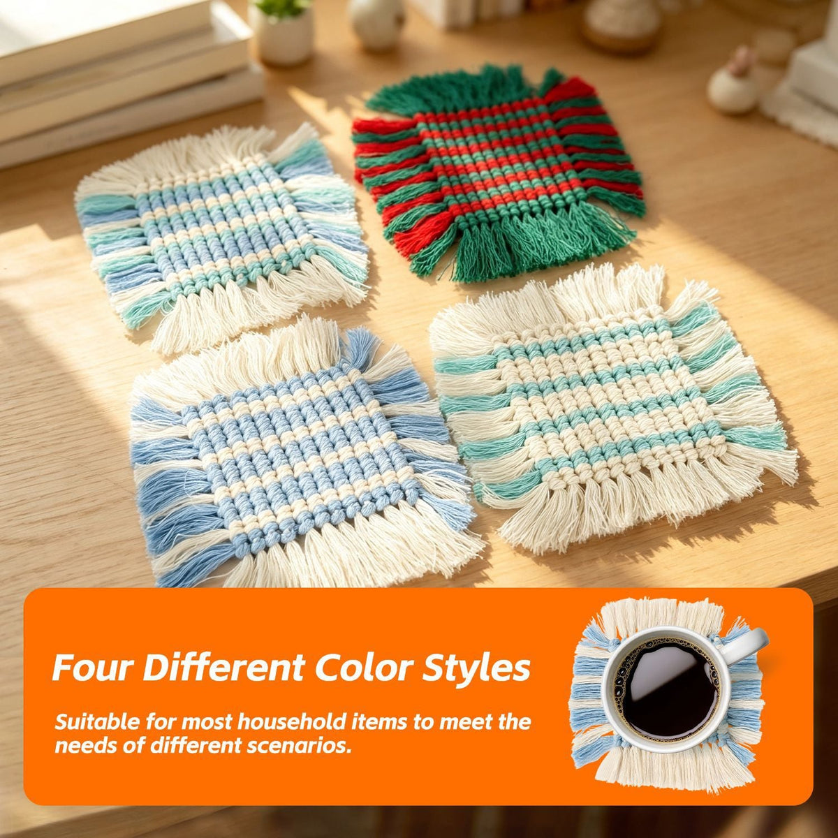 Decorative Table Coaster Blue Green | Kelmera