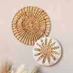 Decorative Table Coaster made of Woven Rattan | Kelmera