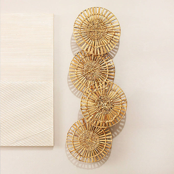Decorative Table Coaster made of Woven Rattan | Kelmera