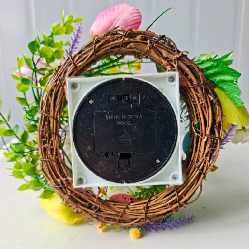 Decorative Table Lantern with Artificial Flowers and Ribbon | Kelmera