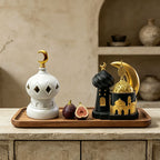Decorative Table Sculpture Black-Gold White | Kelmera