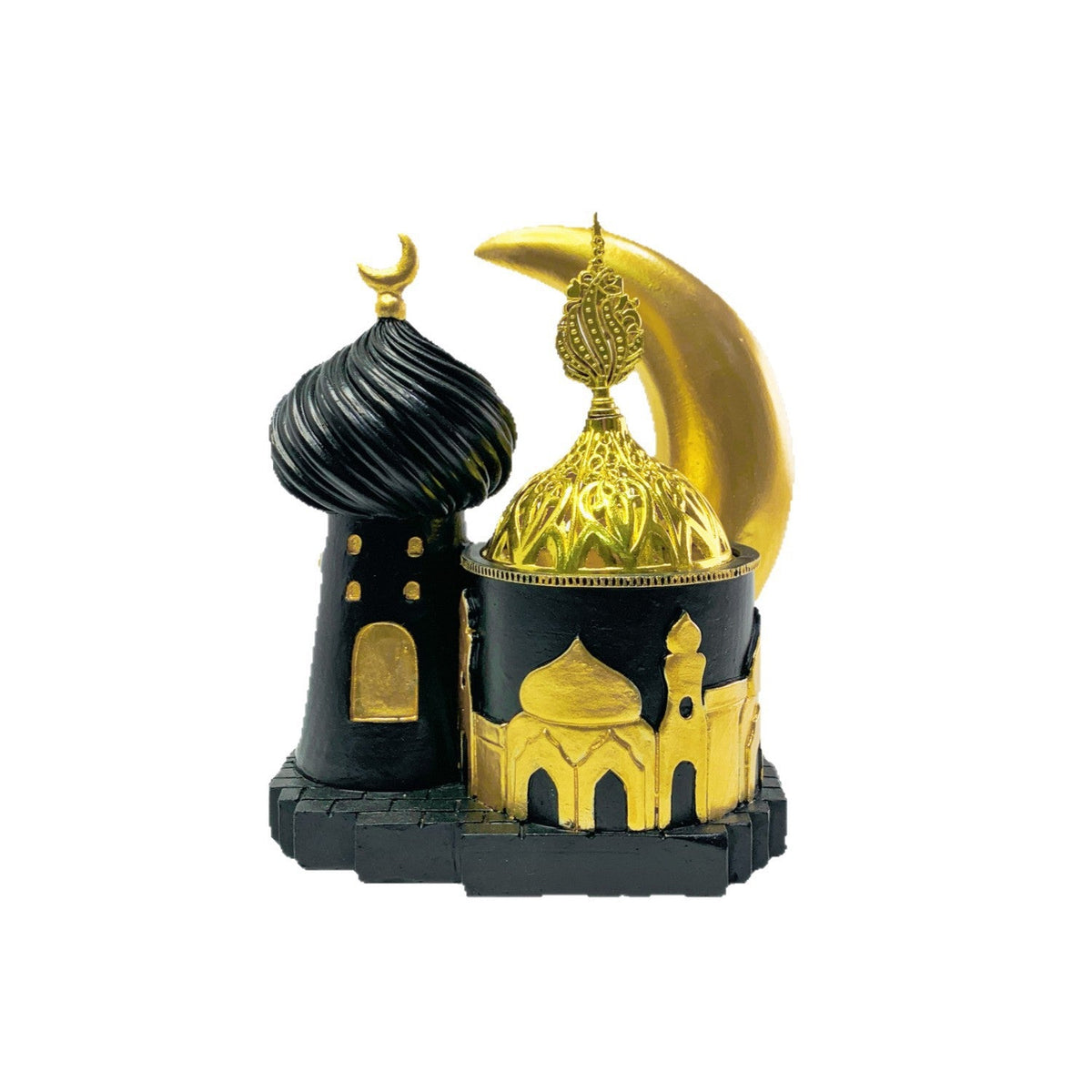 Decorative Table Sculpture Black-Gold White | Kelmera