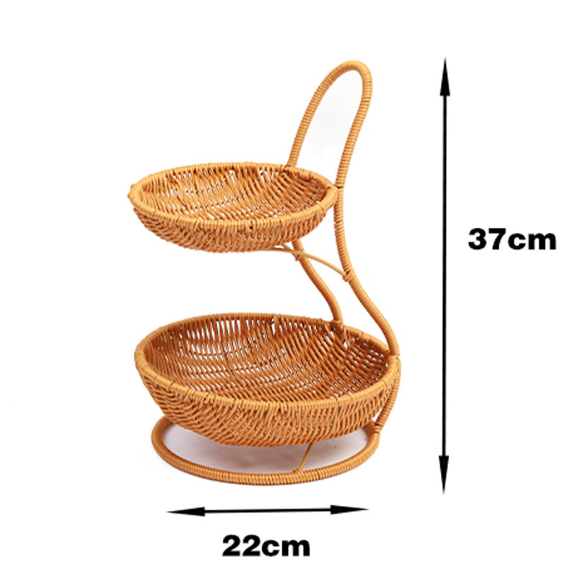 Decorative Tiered Wicker Fruit | Kelmera