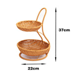 Decorative Tiered Wicker Fruit | Kelmera
