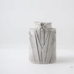 Decorative Vase Black-White Gray | Kelmera