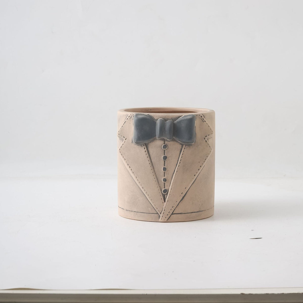 Decorative Vase Black-White Gray | Kelmera