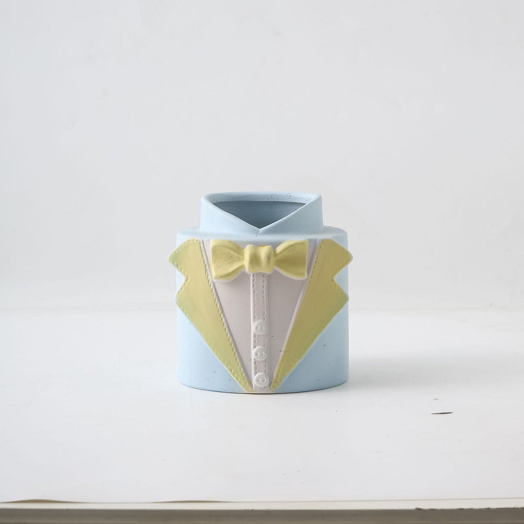 Decorative Vase Black-White Gray | Kelmera