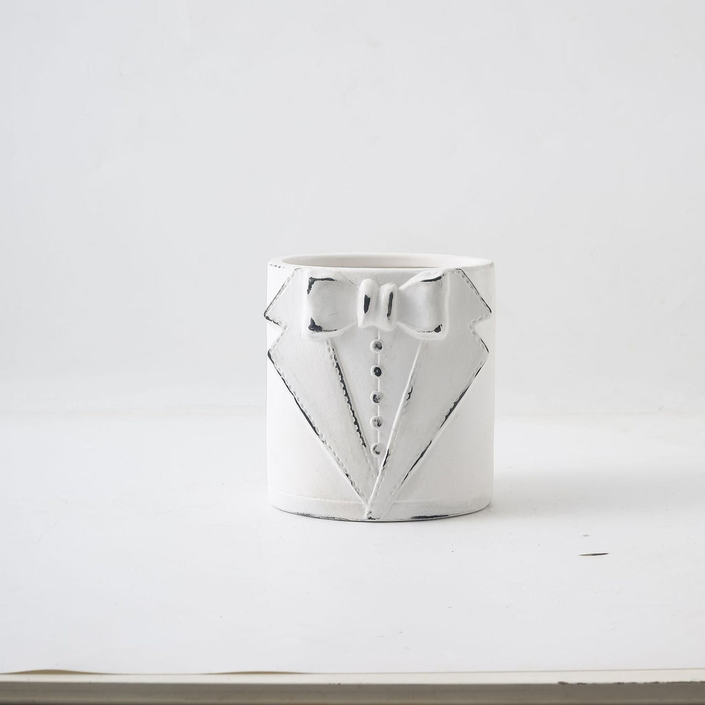 Decorative Vase Black-White Gray | Kelmera