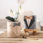 Decorative Vase Black-White Gray | Kelmera