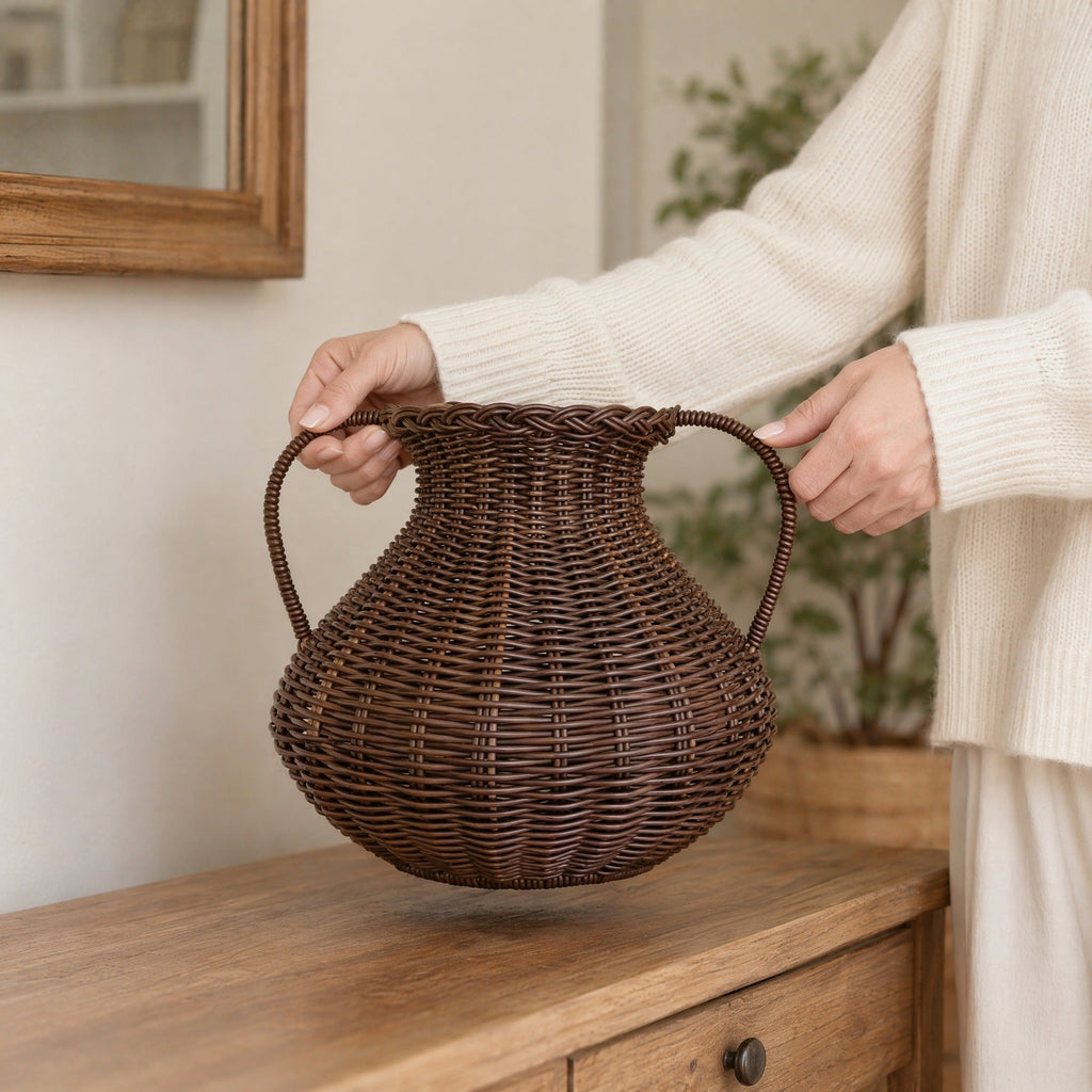 Decorative Vase made of Rattan | Kelmera