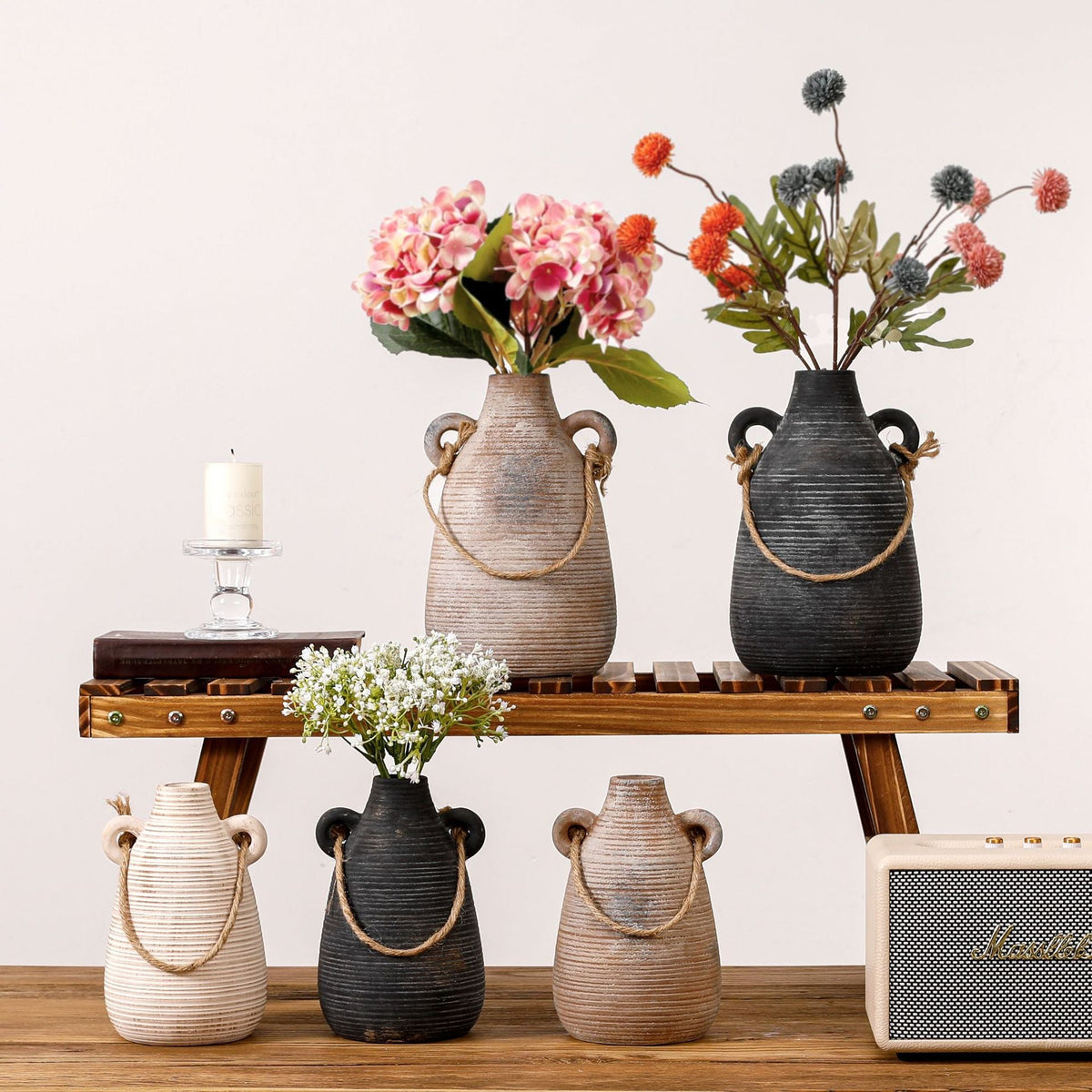 Decorative Vase Soft Textile Ceramic | Kelmera