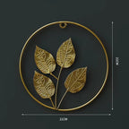 Decorative Wall Art Hollow Ginkgo Leaf Small Golden Clover | Kelmera