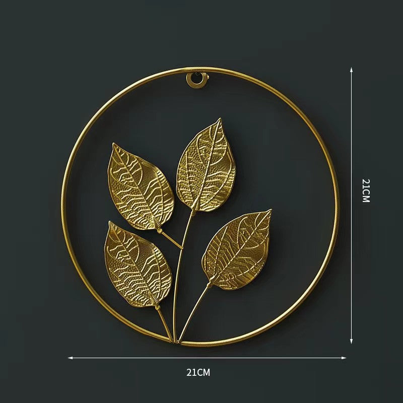 Decorative Wall Art Hollow Ginkgo Leaf Small Golden Clover | Kelmera
