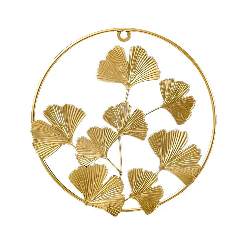 Decorative Wall Art Hollow Ginkgo Leaf Small Golden Clover | Kelmera