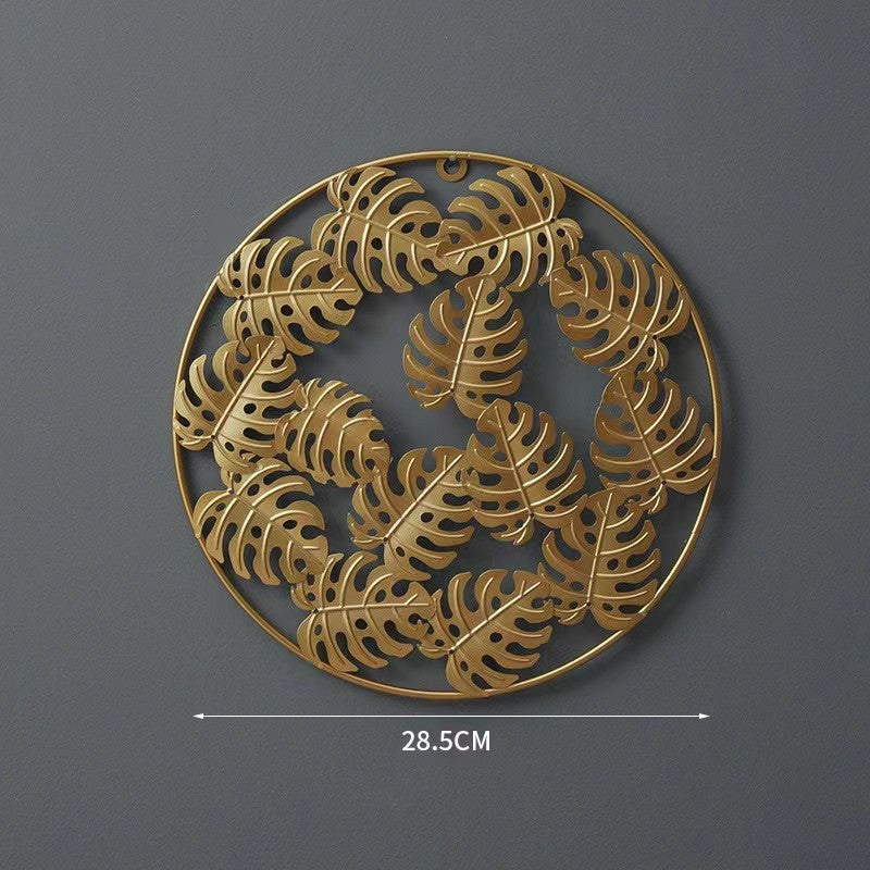 Decorative Wall Art Hollow Ginkgo Leaf Small Golden Clover | Kelmera