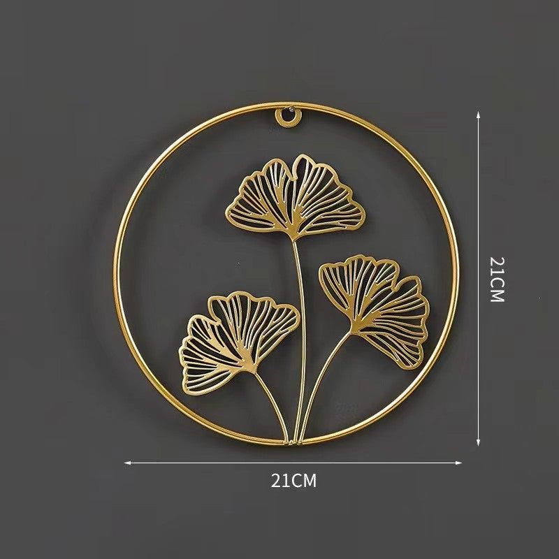 Decorative Wall Art Hollow Ginkgo Leaf Small Golden Clover | Kelmera