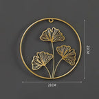 Decorative Wall Art Hollow Ginkgo Leaf Small Golden Clover | Kelmera