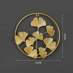Decorative Wall Art Hollow Ginkgo Leaf Small Golden Clover | Kelmera