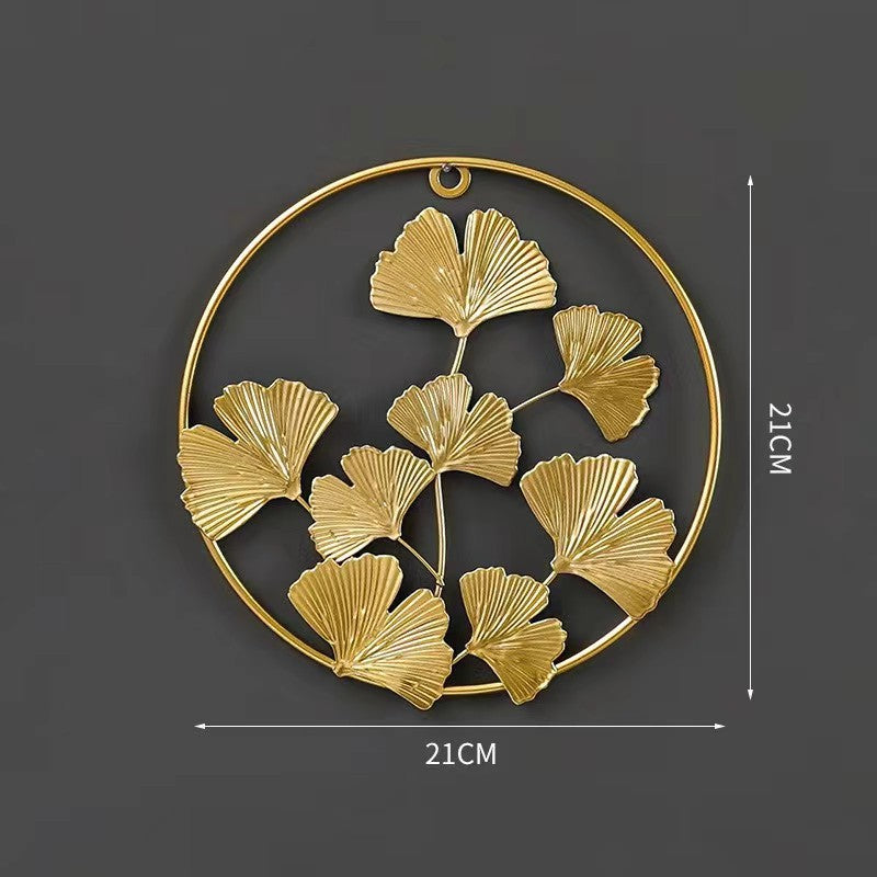 Decorative Wall Art Hollow Ginkgo Leaf Small Golden Clover | Kelmera