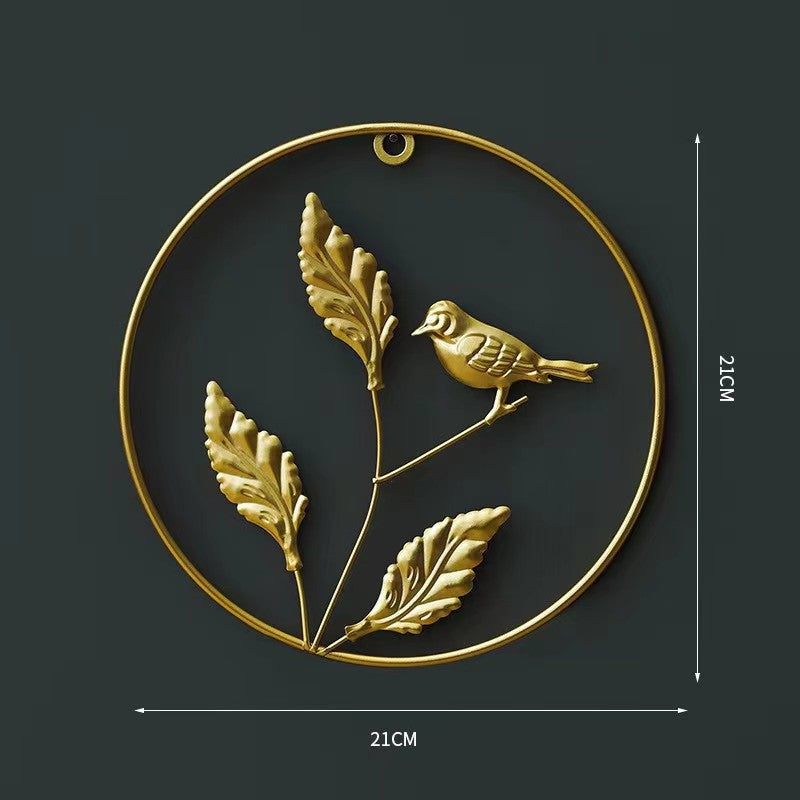 Decorative Wall Art Hollow Ginkgo Leaf Small Golden Clover | Kelmera