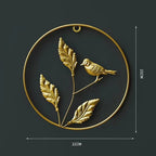 Decorative Wall Art Hollow Ginkgo Leaf Small Golden Clover | Kelmera