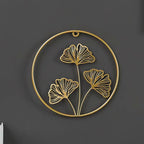 Decorative Wall Art Hollow Ginkgo Leaf Small Golden Clover | Kelmera